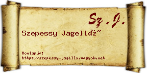 Szepessy Jagelló névjegykártya